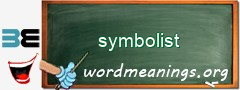 WordMeaning blackboard for symbolist